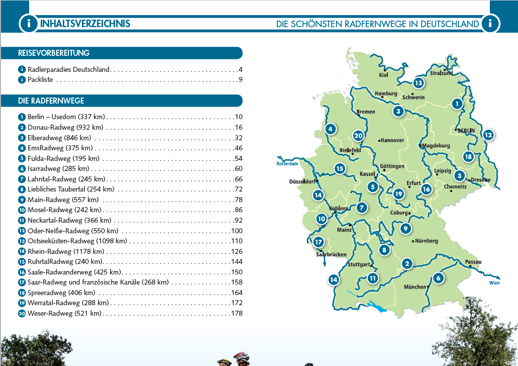 Fietsgids Die schönsten Radfernwege in Deutschland | Publicpress